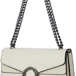 Crossbody Bag and Satchel Purse for Women - Fashion Snake Print Chain Purse Luxu